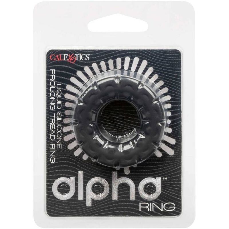 CALEXOTICS - ALPHA ANILLO PROLONG BANDA DE RODADURA NEGRO - Accesorios para el pene - El Arte del Placer