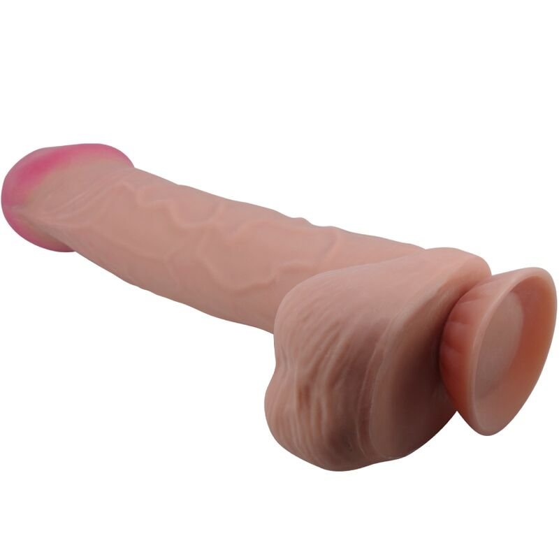 PRETTY LOVE - SLIDING SKIN SERIES DILDO REALÍSTICO CON VENTOSA PIEL DESLIZANTE MORENO 26 CM - Dildos sin Vibración - El…