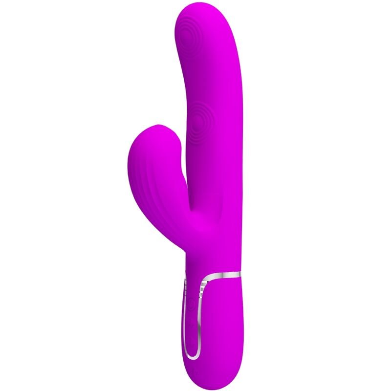 PRETTY LOVE - PERLITA VIBRADOR PUNTO G 3 EN 1 MULTIFUNCIÓN VIOETA - JUGUETES BIENESTAR - El Arte del Placer