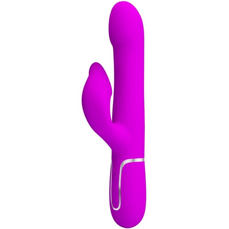 PRETTY LOVE - VIBRADOR RABBIT PERLAS VIOLETA - JUGUETES BIENESTAR - El Arte del Placer