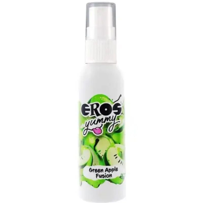 EROS - YUMMY SPRAY CORPORAL GREEN APPLE FUSION 50 ML - Aceites con Sabores - El Arte del Placer