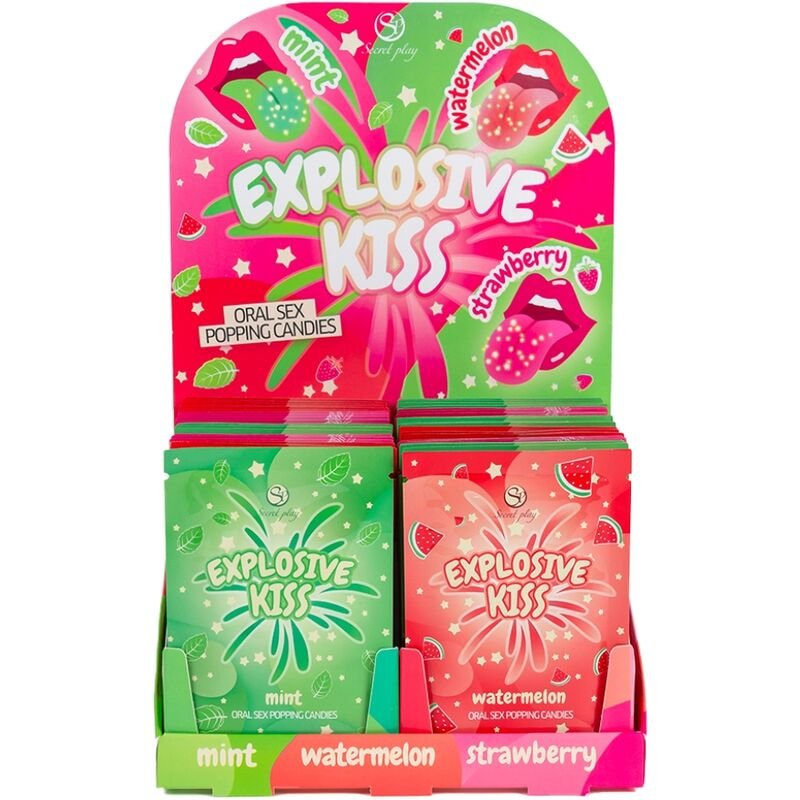 SECRET PLAY - EXPOSITOR CARAMELOS EXPLOSIVOS (48 UNIDADES) - ARTÍCULOS VARIOS - El Arte del Placer