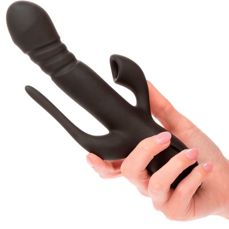 CALEXOTICS - VIBRADOR TRIPLE EUPHORIA NEGRO - JUGUETES BIENESTAR - El Arte del Placer