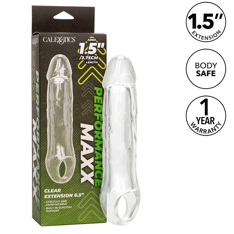 CALEXOTICS - PERFORMANCE MAXX EXTENSIÓN CLARA 6,5 TRANSPARENTE - Accesorios para el pene - El Arte del Placer