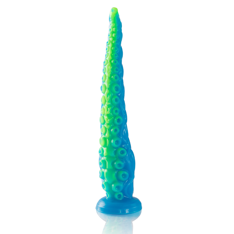 EPIC - SCYLLA DILDO TENTÁCULO FINO FLUORESCENTE TAMAÑO GRANDE - Dildos sin Vibración - El Arte del Placer