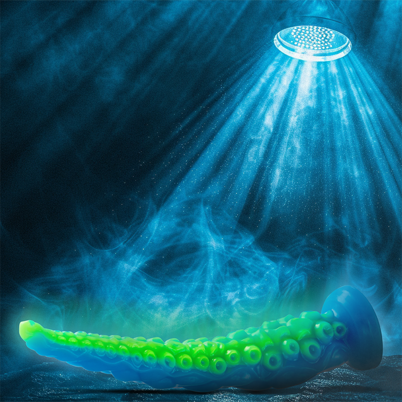 EPIC - SCYLLA DILDO TENTÁCULO FINO FLUORESCENTE TAMAÑO GRANDE - Dildos sin Vibración - El Arte del Placer