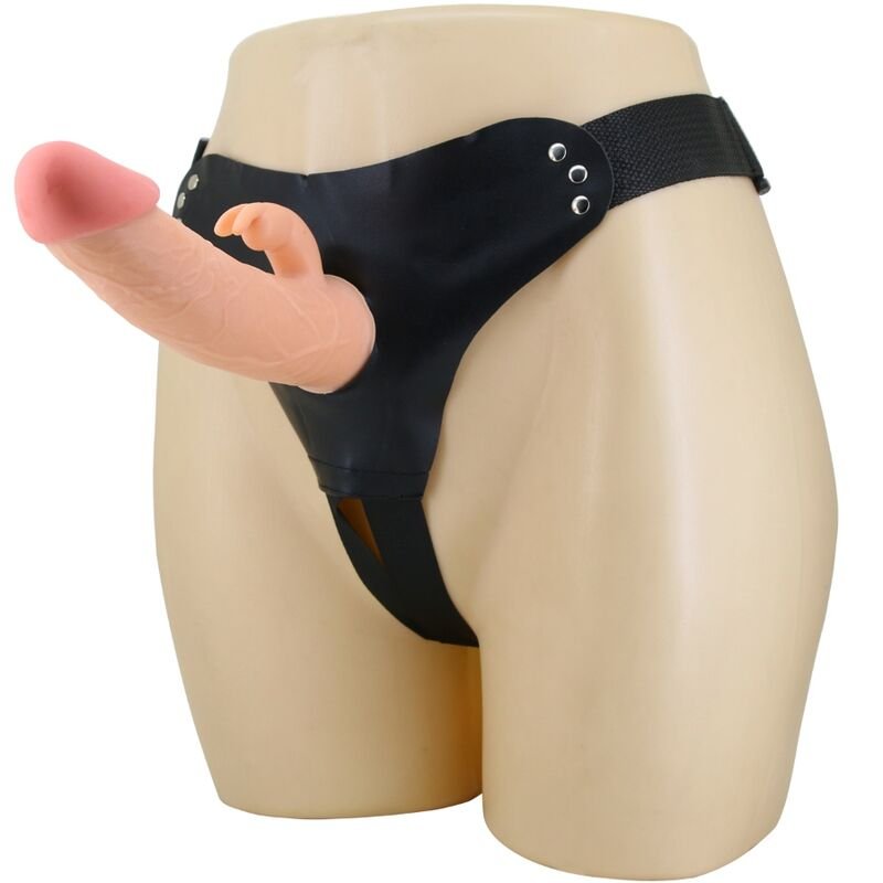 PRETTY LOVE - MAVIS HARNESS BRIEFS UNIVERSAL CON DILDO 19 CM NATURAL - Arneses - El Arte del Placer