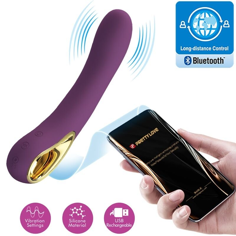 PRETTY LOVE - ETHAN VIBRADOR RECARGABLE LILA - JUGUETES BIENESTAR - El Arte del Placer