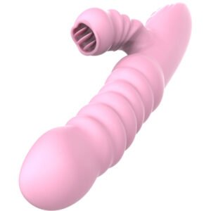 ARMONY - VIBRADOR MULTIFUNCION CON LENGUA ESTIMULADORA EFECTO CALOR ROSA - JUGUETES BIENESTAR - El Arte del Placer