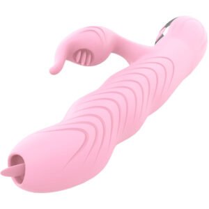 ARMONY - MARCIA VIBRADOR & THRUSTING DOBLE LENGUA EFECTO CALOR ROSA - JUGUETES BIENESTAR - El Arte del Placer