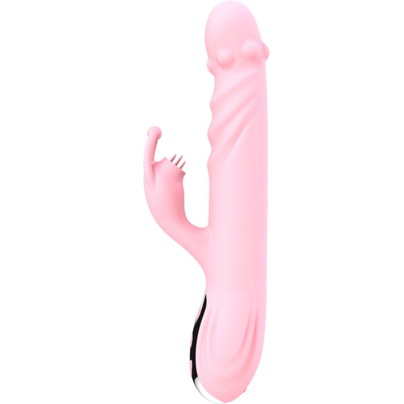 ARMONY - FULLY TONGUE VIBRADOR CON LENGUA ESTIMULADORA EFECTO CALOR ROSA - JUGUETES BIENESTAR - El Arte del Placer