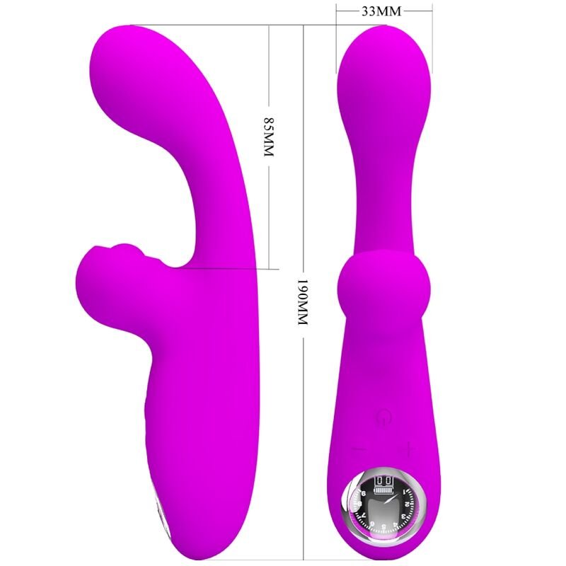 PRETTY LOVE - SKYLAR VIBRADOR ESTIMULADOR PÚRPURA - JUGUETES BIENESTAR - El Arte del Placer