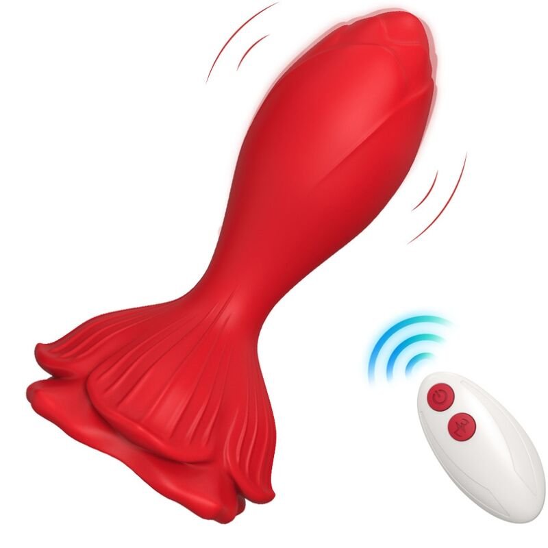 ARMONY - ROSA VIBRADOR & PLUG ANAL PEQUEÑO CONTROL REMOTO ROJO - Anal - El Arte del Placer