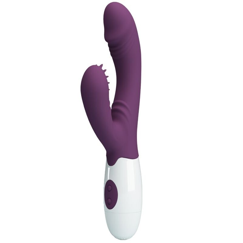 PRETTY LOVE - ANDRE VIBRADOR RABBIT & ESTIMULADOR PUNTO G MORADO - JUGUETES BIENESTAR - El Arte del Placer