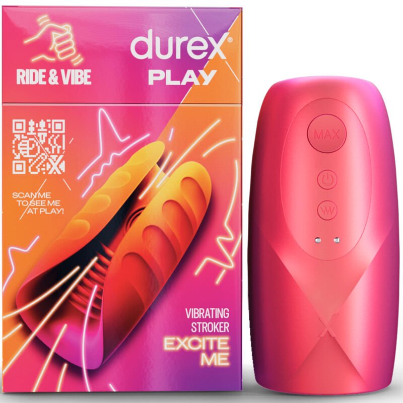 DUREX - TOY MASTURBADOR VIBRADOR RIDE & VIBE - JUGUETES BIENESTAR - El Arte del Placer