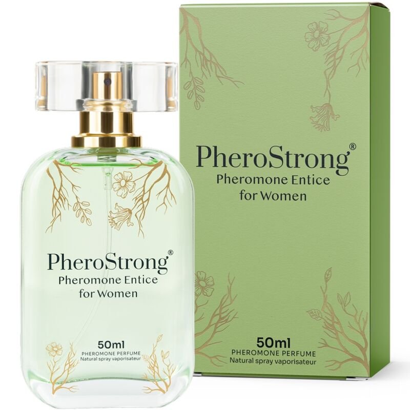 PHEROSTRONG - PERFUME CON FEROMONAS ENTICE PARA MUJER 50 ML - DROGUERÍA - El Arte del Placer