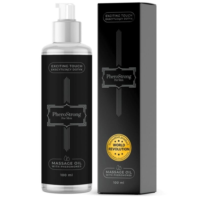 PHEROSTRONG - ACEITE DE MASAJE PARA HOMBRE 100 ML - Aceites con Sabores - El Arte del Placer