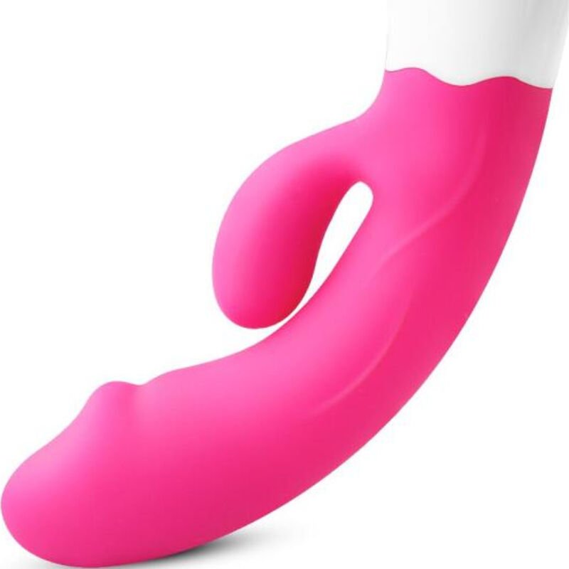 ARMONY - HAPPY VIBRADOR & ESTIMULADOR RECARGABLE FUCSIA - JUGUETES BIENESTAR - El Arte del Placer
