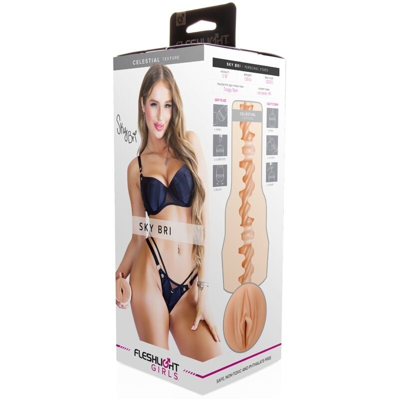 FLESHLIGHT GIRLS - SKY BRI CELESTIAL VAGINA - JUGUETES BIENESTAR - El Arte del Placer