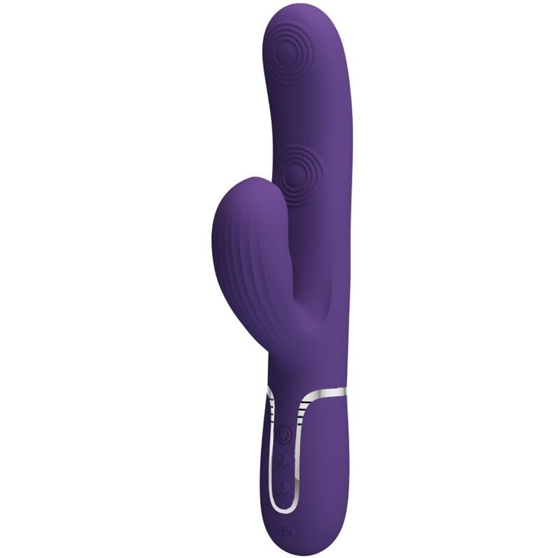 PRETTY LOVE - PERLITA VIBRADOR PUNTO G 3 EN 1 MULTIFUNCIÓN MORADO - JUGUETES BIENESTAR - El Arte del Placer