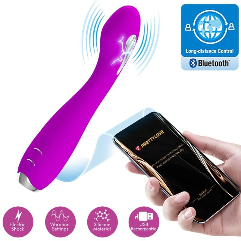 PRETTY LOVE - HECTOR VIBRADOR ELECTROSHOCK APP GRATUITA VIOLETA - JUGUETES BIENESTAR - El Arte del Placer