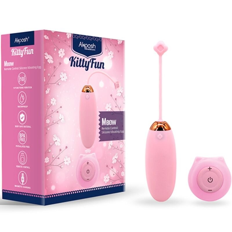 ARMONY – KITTY FUN HUEVO VIBRADOR CONTROL REMOTO 10 VIBRACIONES - Estimuladores - El Arte del Placer
