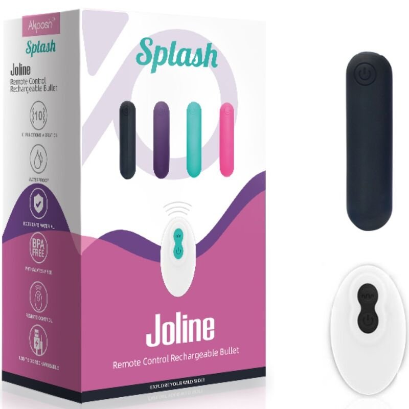 ARMONY – SPLASH JOLINE BALA VIBRADORA SILICONA CONTROL REMOTO 10 VIBRACIONES 65 X 15 CM - Balas vibradoras - El A…