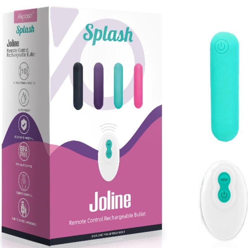 ARMONY – SPLASH JOLINE BALA VIBRADORA SILICONA CONTROL REMOTO 10 VIBRACIONES 65 X 15 CM - Balas vibradoras - El A…