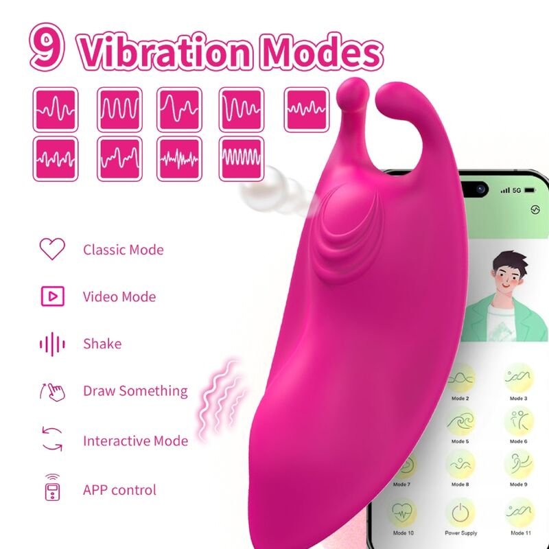ARMONY - HONEYBEE PANTIES VIBRADOR PUNTO G FUCSIA - APP GRATUITA - Estimuladores - El Arte del Placer