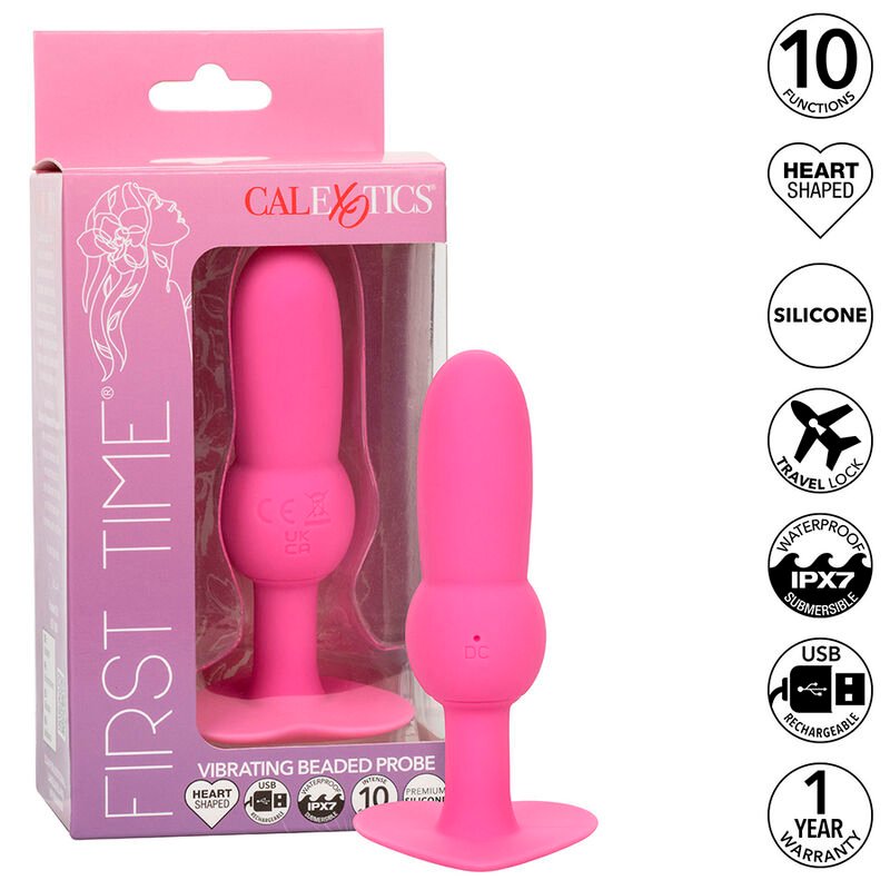 CALEXOTICS - FIRST TIME PLUG ANAL CON CUENCAS 10 VIBRACIONES ROSA - Anal - El Arte del Placer