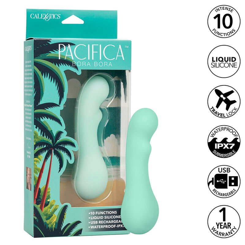 CALEXOTICS - PACIFICA BORA BORA ESTIMULADOR PUNTO G 10 VIBRACIONES AQUA - JUGUETES BIENESTAR - El Arte del Placer