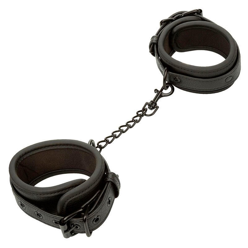 CALEXOTICS - NOCTURNAL ESPOSAS DE TOBILLO CUERO AJUSTABLE NEGRO - BDSM & BONDAGE - El Arte del Placer