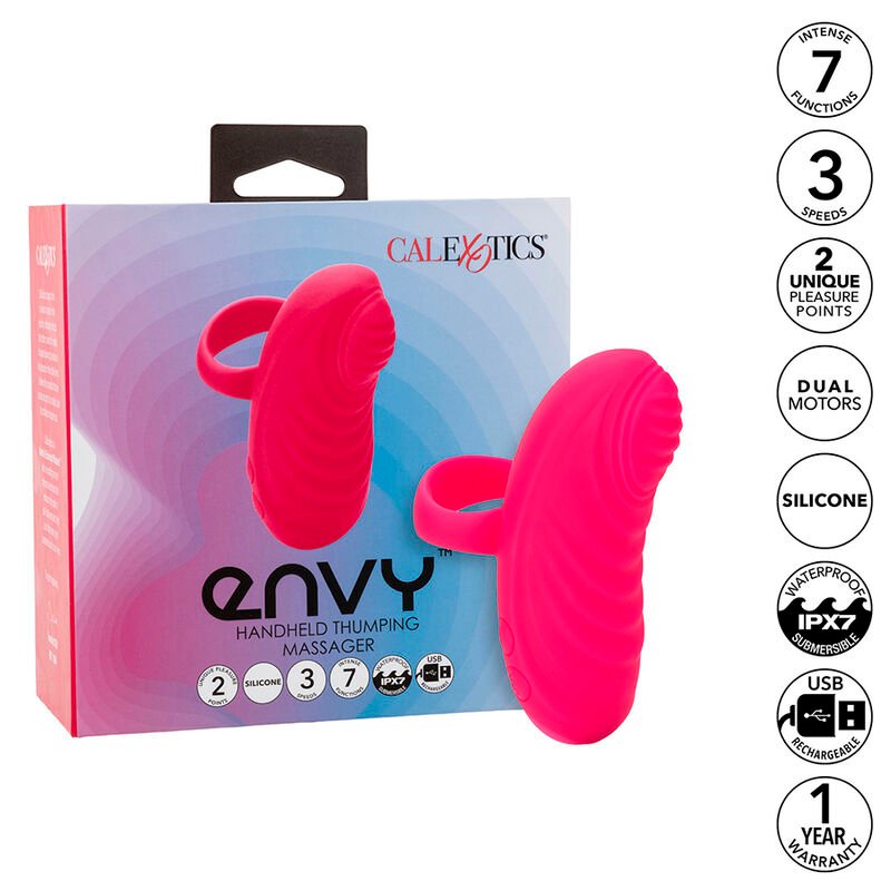 CALEXOTICS - ENVY MASAJEADOR DE BOLA RODANTE 7 VIBRACIONES ROSA - JUGUETES BIENESTAR - El Arte del Placer