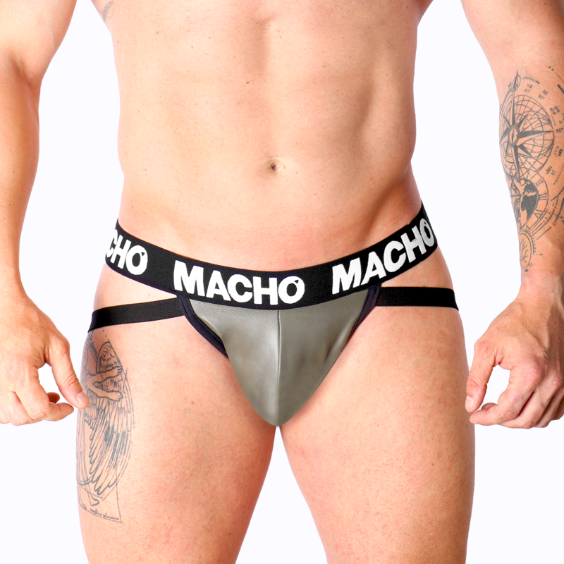 MACHO – MX27GR JOCK CUERO - Jockstraps - El Arte del Placer