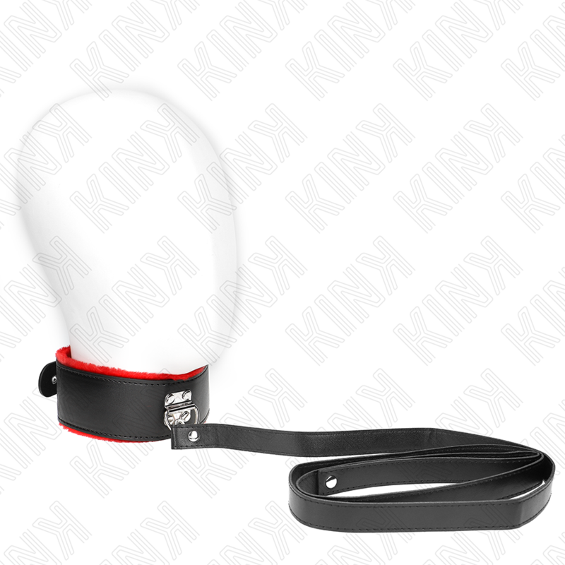 KINK – COLLAR CON CORREA 116 CM DE PIEL AJUSTABLE CM X 6 CM