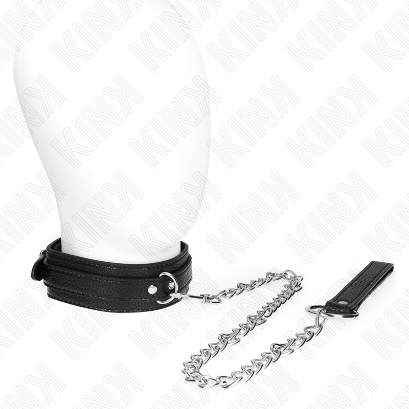 KINK - COLLAR CON CORREA 65 CM PATRÓN DE SERPIENTE - BDSM & BONDAGE - El Arte del Placer