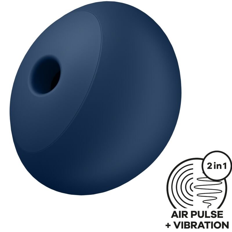 SATISFYER - AIR POWER 4 ESTIMULADOR & VIBRADOR 12 VIBRACIONES AZUL - Estimuladores - El Arte del Placer
