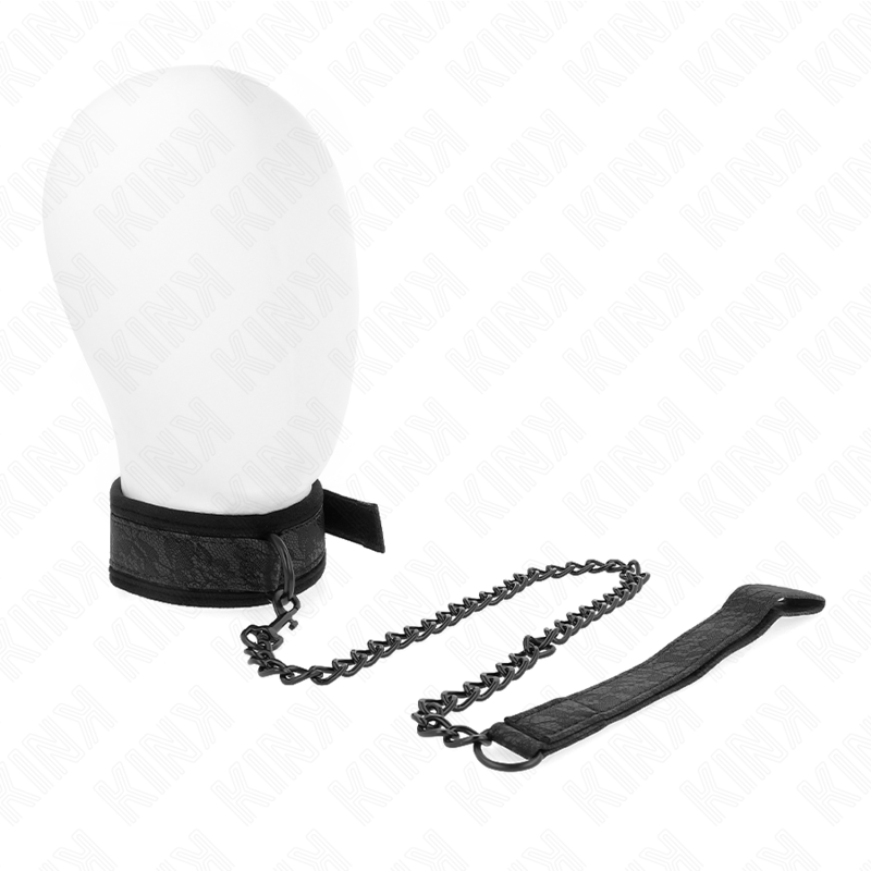 KINK - COLLAR CON CORREA 77 CM MODELO BÁSICO MODELO 5 AJUSTABLE 34-54 CM X 5 CM - BDSM & BONDAGE - El Arte del Plac…
