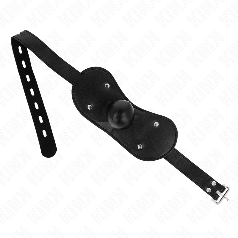 KINK - MÁSCARA BUCAL MORDAZA DE BOLA CON CERRADURA AJUSTABLE 42-60 CM - BDSM & BONDAGE - El Arte del Placer