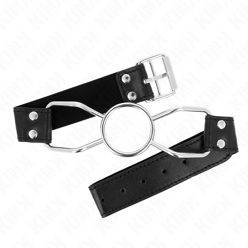 KINK - MORDAZA 60 X 3 CM BOCA DE ARAÑA TALLA M 4.5 CM - BDSM & BONDAGE - El Arte del Placer