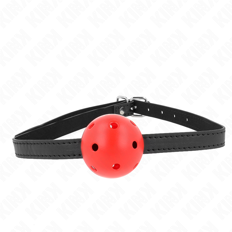 KINK – MORDAZA DE BOLA 4.5 CM TRANSPIRABLE SIMPLICITY 62 X 1.5 CM - BDSM & BONDAGE - El Arte del Placer