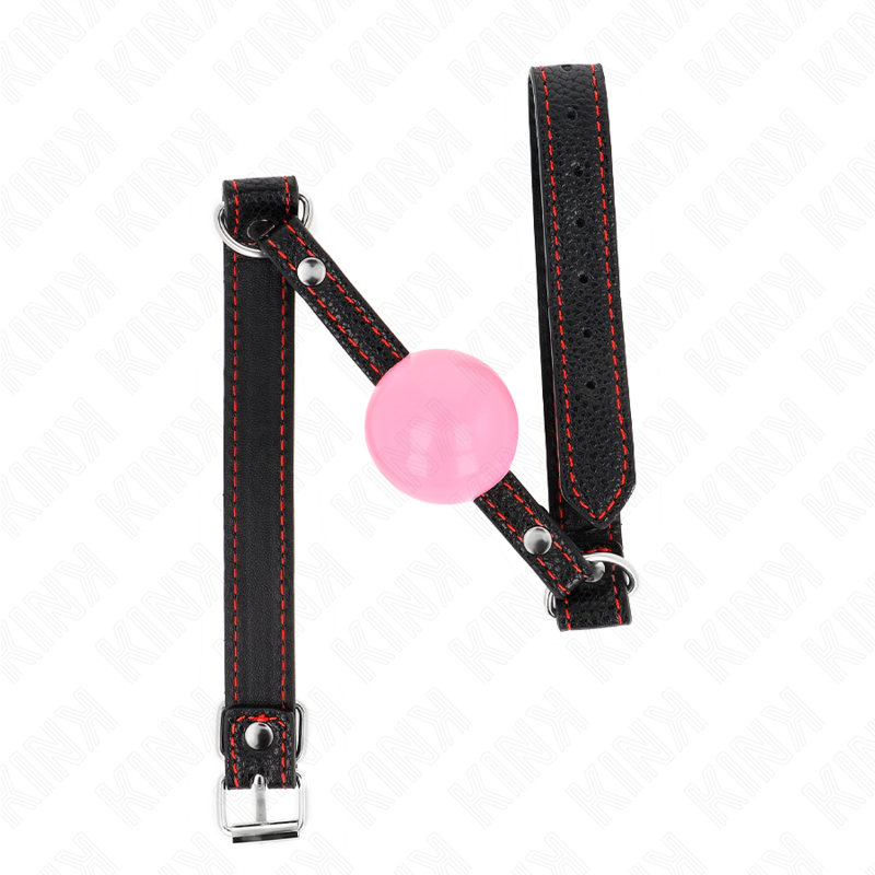 KINK - MORDAZA DE BOLA 4 CM DE ORO ROSA 60 x 2 CM - BDSM & BONDAGE - El Arte del Placer