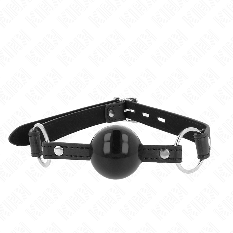 KINK – MORDAZA DE BOLA 4 CM TPE CON CANDADO 60 X 2 CM - BDSM & BONDAGE - El Arte del Placer