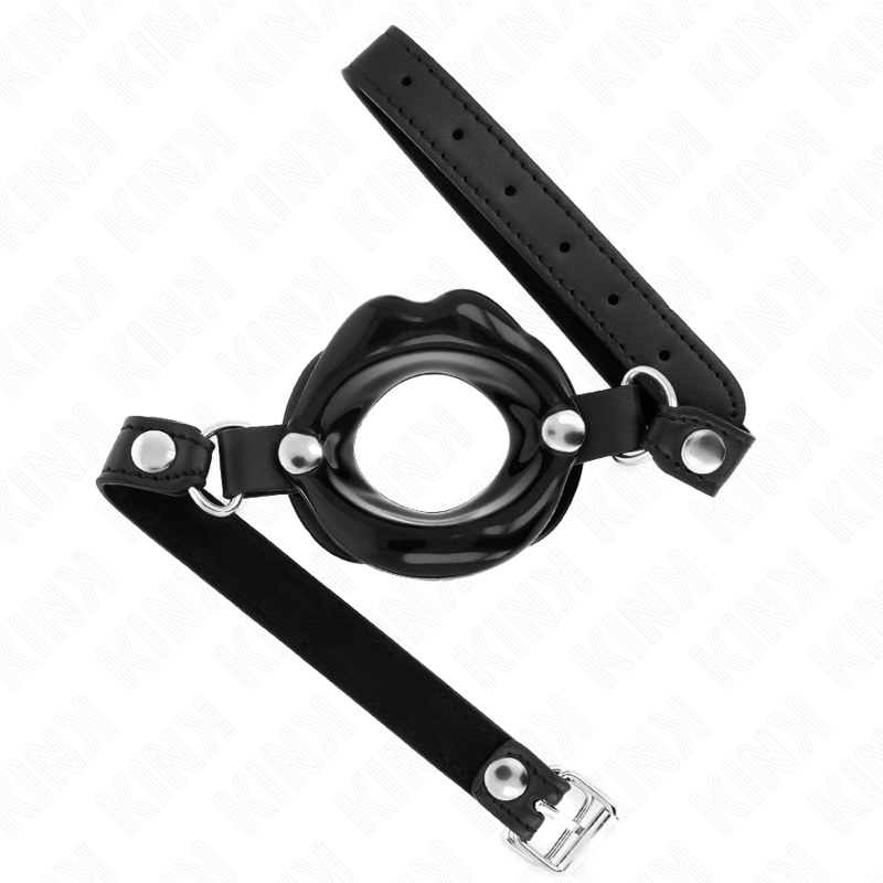 KINK – MORDAZA LABIAL 8 CM CON CORREA DE POLIPIEL 63 X 2 CM AJUSTABLE 39-58 CM - BDSM & BONDAGE - El Arte del…