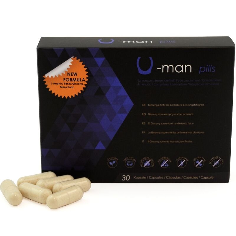 U-Man Pills – Complemento alimenticio para la virilidad masculina - Aumento del pene - El Arte del Placer