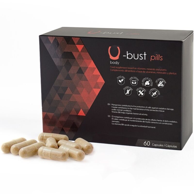 U-Breast Pills – Complemento alimenticio para el aumento natural del busto - Cápsulas para Mujeres - El Arte del Placer