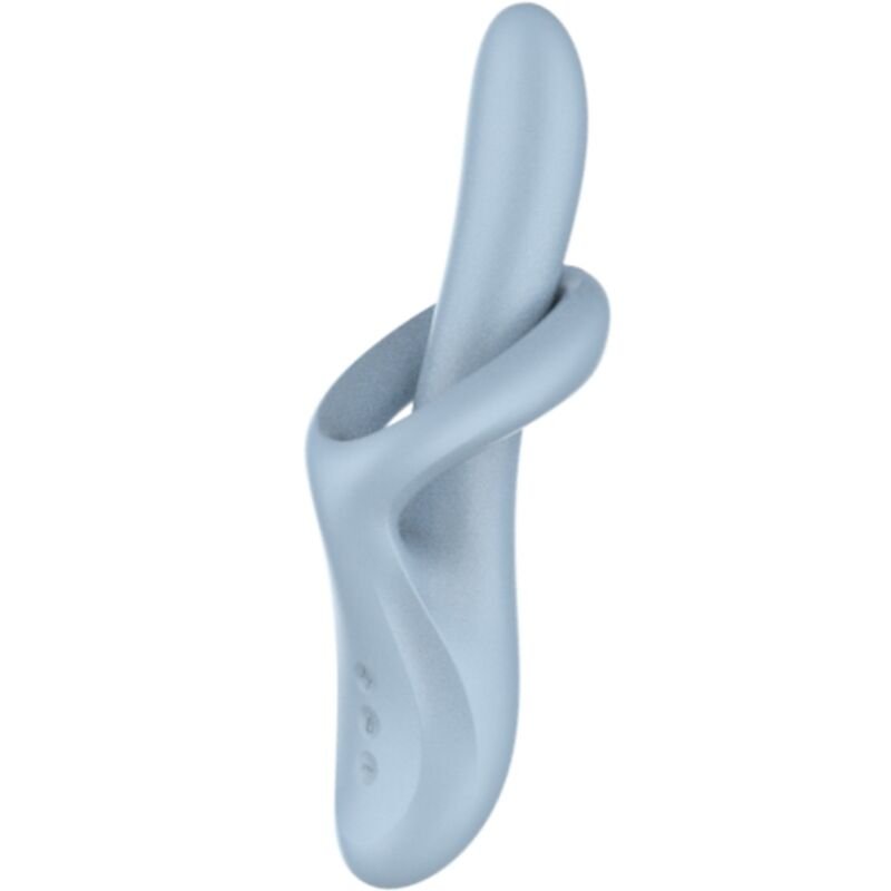SATISFYER - HEAT FLEX 4 VIBRADOR EFECTO CALOR 12 VIBRACIONES AZUL - JUGUETES BIENESTAR - El Arte del Placer