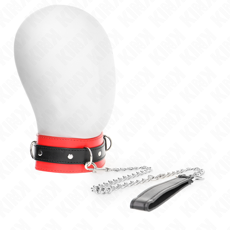 KINK – COLLAR CON CORREA 65 CM 54 X 4.5 CM - BDSM & BONDAGE - El Arte del Placer