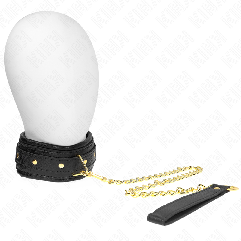 KINK - COLLAR CON CORREA ESPONJA IMITACIÓN CUERO MODELO 1 AJUSTABLE 37-54 CM X 3 CM - BDSM & BONDAGE - El Arte del …