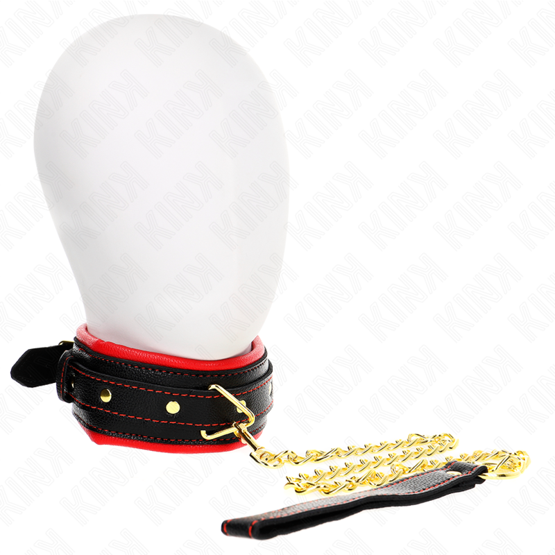 KINK - COLLAR CON CORREA ESPONJA IMITACIÓN CUERO MODELO 2 AJUSTABLE 37-54 CM X 3 CM - BDSM & BONDAGE - El Arte del …